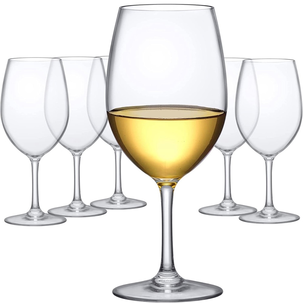 New in box set of Amazing Abby wine glasses